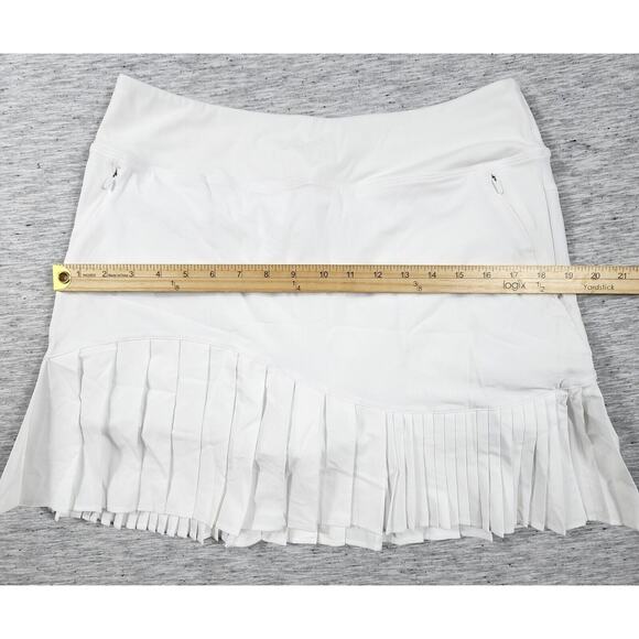 Tennis Skirt Skort With Pockets Pleated Golf High Waisted Womens Size Large 12 - Picture 7 of 11